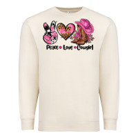 Sandshell peace love  cowgirl Premium Sweatshirt - AdoDesignShop