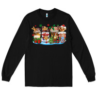 Black christmas cookie coffee cups Long Sleeve Tee - Zillion Design Studio