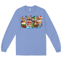 Colony Blue christmas cookie coffee cups Long Sleeve Tee - Zillion Design Studio