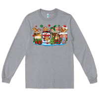 Heather Grey christmas cookie coffee cups Long Sleeve Tee - Zillion Design Studio