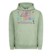Pigment Oil Green ultrasound technician Urban Hoodie - MaliasSmallBusiness