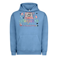 Pigment Pebble Blue ultrasound technician Urban Hoodie - MaliasSmallBusiness