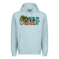 Blue Mist born to camp with guitar Premium Hoodie - AdoDesignShop