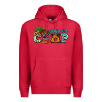 Cardinal born to camp with guitar Premium Hoodie - AdoDesignShop