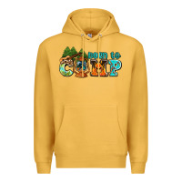 Mustard born to camp with guitar Premium Hoodie - AdoDesignShop