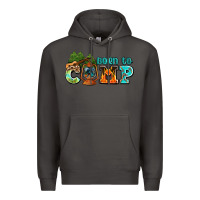 Smoke born to camp with guitar Premium Hoodie - AdoDesignShop
