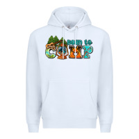 White born to camp with guitar Premium Hoodie - AdoDesignShop