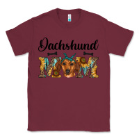 Burgundy western dachshund mom Classic Tee - RanaPortraitStore