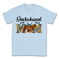 Dusty Blue western dachshund mom Classic Tee - RanaPortraitStore