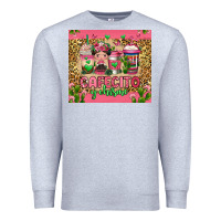 Heather Grey cafecito y chisme coffee cups Premium Sweatshirt - Jasminsmagicworld