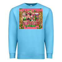 Ocean Blue cafecito y chisme coffee cups Premium Sweatshirt - Jasminsmagicworld
