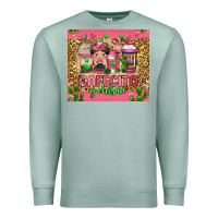 Seafoam cafecito y chisme coffee cups Premium Sweatshirt - Jasminsmagicworld
