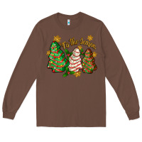 Chestnut tis the season christmas cake Long Sleeve Tee - Zillion Design Studio