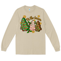 Mushroom tis the season christmas cake Long Sleeve Tee - Zillion Design Studio