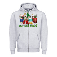 Heather Grey coffee cups current mood Zipper Hoodie - texasbilliewilder