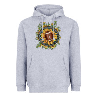 Heather Grey football gemstone sunflower Heavyweight Hoodie - JahusDesignShop