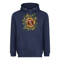 Navy football gemstone sunflower Heavyweight Hoodie - JahusDesignShop