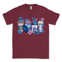 Burgundy stitch coffee cups Classic Tee - Zillion Design Studio