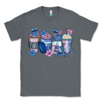 Charcoal Heather stitch coffee cups Classic Tee - Zillion Design Studio