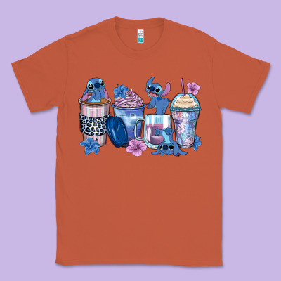 Stitch Coffee Cups Classic Tee Designed By Zillion Design Studio