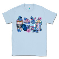 Dusty Blue stitch coffee cups Classic Tee - Zillion Design Studio