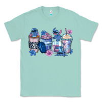 Seafoam stitch coffee cups Classic Tee - Zillion Design Studio