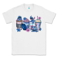 White stitch coffee cups Classic Tee - Zillion Design Studio