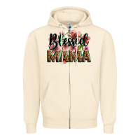 Sandshell flowers blessed mama Zipper Hoodie - Zillion Design Studio