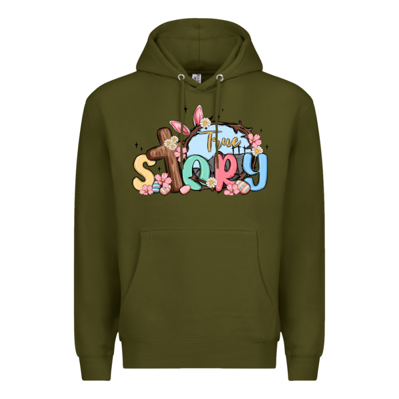 True Story Easter Premium Hoodie by MaliasSmallBusiness | Teevron