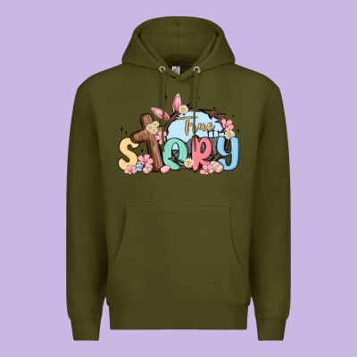 True Story Easter Premium Hoodie Designed By Maliassmallbusiness