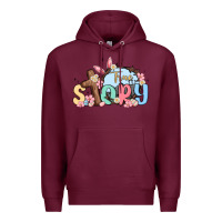 Burgundy true story easter Premium Hoodie - MaliasSmallBusiness
