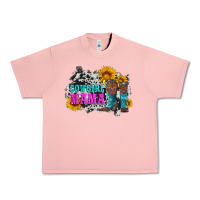 Salmon cowgirl mama with boots and sunflowers and cowhide Urban Heavy Tee - Artiststas