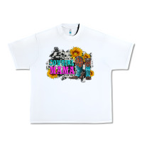 White cowgirl mama with boots and sunflowers and cowhide Urban Heavy Tee - Artiststas