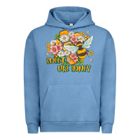 Pigment Pebble Blue like honey Urban Hoodie - MaliasSmallBusiness
