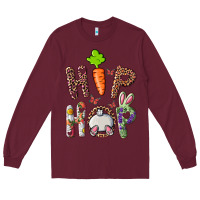 Burgundy hip hop easter bunny Long Sleeve Tee - RanaPortraitStore