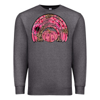 Charcoal Heather pumpkin ribbon rainbow Premium Sweatshirt - JahusDesignShop