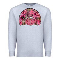 Heather Grey pumpkin ribbon rainbow Premium Sweatshirt - JahusDesignShop