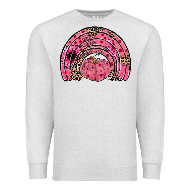 Pumpkin Ribbon Rainbow Premium Sweatshirt by JahusDesignShop | Teevron