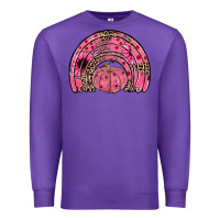 Purple pumpkin ribbon rainbow Premium Sweatshirt - JahusDesignShop
