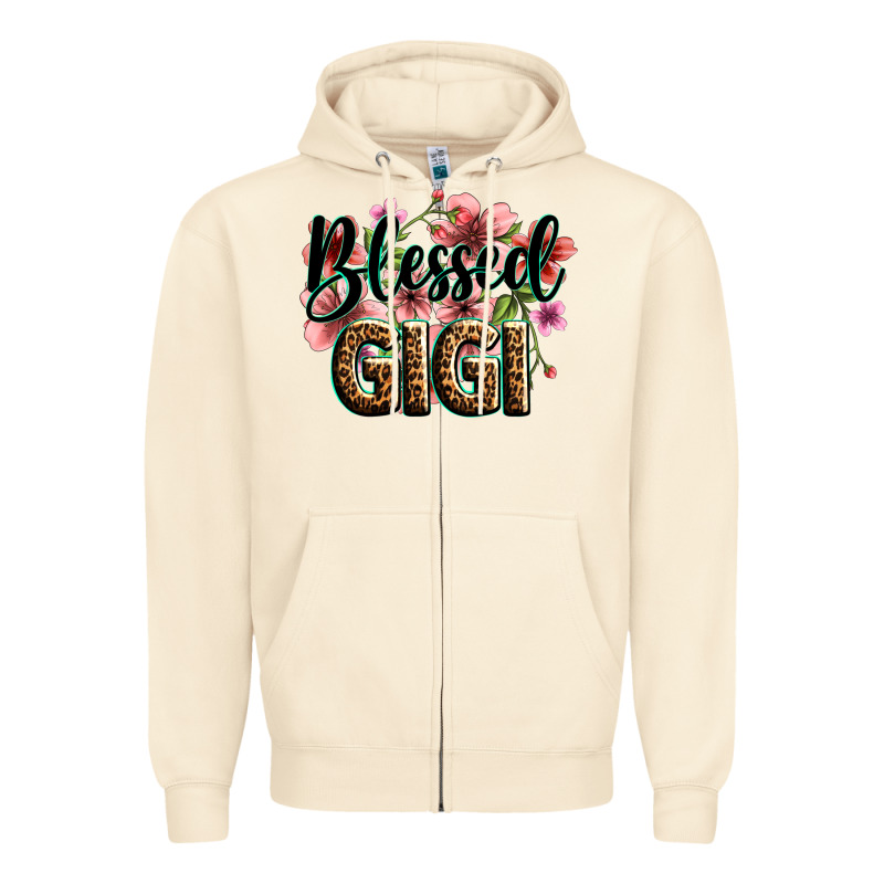 Flowers Blessed Gigi Zipper Hoodie by Zillion Design Studio | Teevron