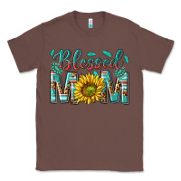 Chestnut western blessed mom with sunflower Classic Tee - texasbilliewilder