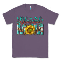 Lavender western blessed mom with sunflower Classic Tee - texasbilliewilder