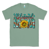 Sage western blessed mom with sunflower Classic Tee - texasbilliewilder
