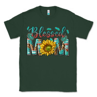 Sports Green western blessed mom with sunflower Classic Tee - texasbilliewilder