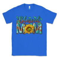 True Royal western blessed mom with sunflower Classic Tee - texasbilliewilder