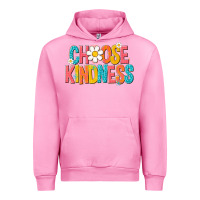 Fuchsia Pink choose kindness Urban Hoodie - NancyCooperArtShop