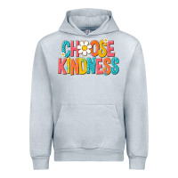Heather Grey choose kindness Urban Hoodie - NancyCooperArtShop