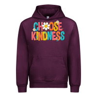 Mauve Wine choose kindness Urban Hoodie - NancyCooperArtShop