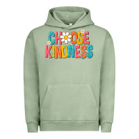 Pigment Oil Green choose kindness Urban Hoodie - NancyCooperArtShop