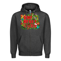 Charcoal Heather one merry teacher Zipper Hoodie - texasbilliewilder